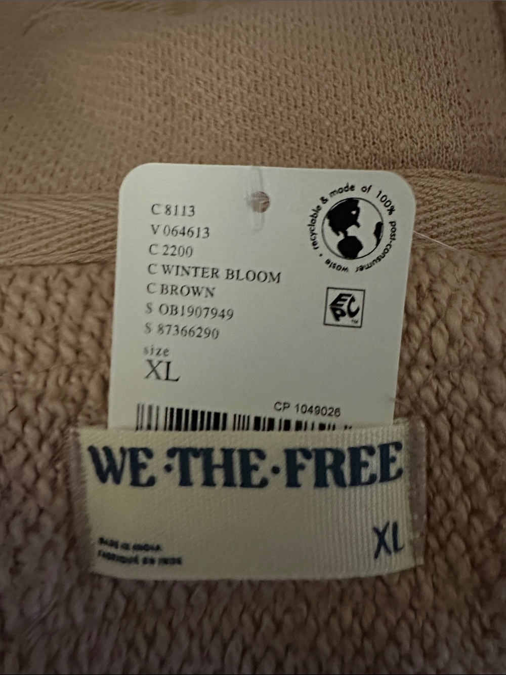 FREE PEOPLE WE THE FREE FOREVER YOURS CARDI NWT Size XL in Winter Bloom - Picture 3 of 4